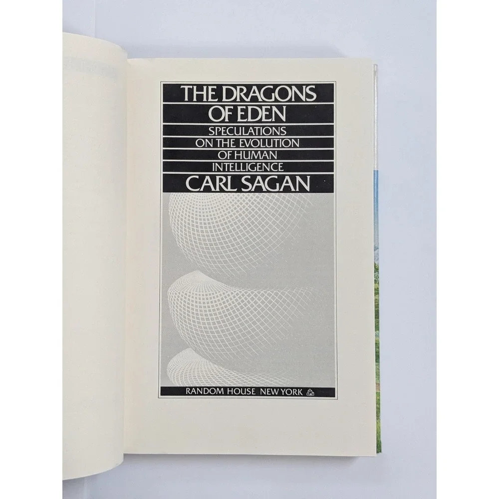 The Dragons of Eden Carl Sagan 1977 First Edition 4th Printing Hardcover w/ DJ G